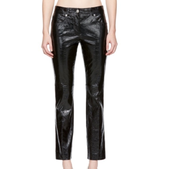 helmut lang leather pants